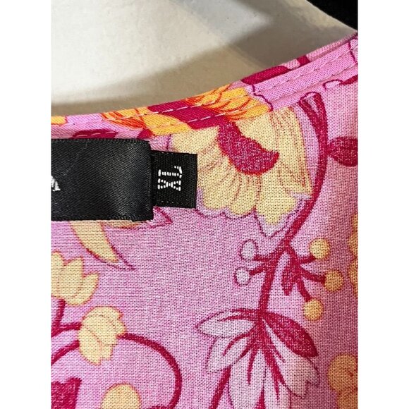 Retro Floral Wrap Maxi Dress XL Pink Boho Western Preppy Chic Colorful Feminine - Picture 3 of 12